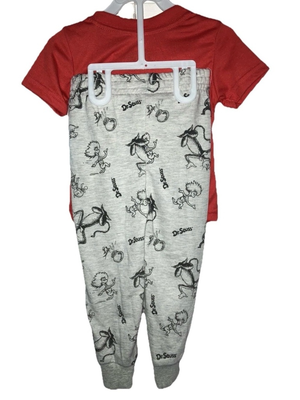 Dr. Seuss Toddler Girls Red Cat in the Hat 2-piece Cartoon Storybook Pajama Set - Picture 2 of 2